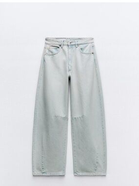 Zara TRF Mid Waist Baggy Balloon Jeans Size 32 (14)